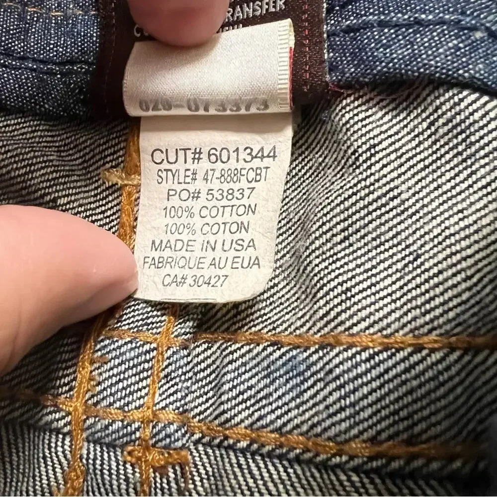 True Religion Limited Edition Button Fly Horseshoe Back Pockets Jean Men Size 36